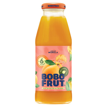 Bobo Frut Nectar de fructe, mere, caise, după 6 luni, 300 ml