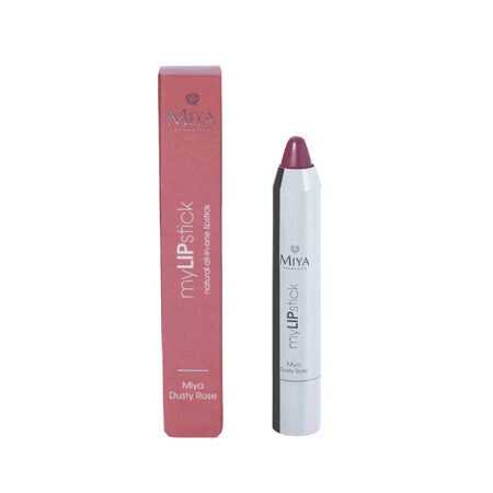 Miya myLIPstick, ruj natural hrănitor all-in-one, Dusty Rose, 2.5 g