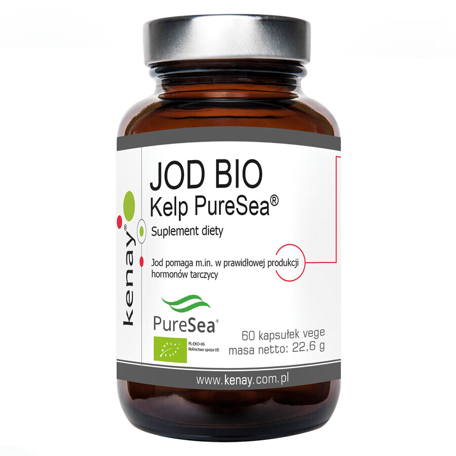 Kenay Iod Bio Kelp PureSea, 60 capsule vegetale