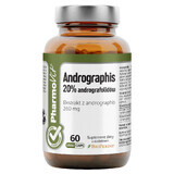 PharmoVit Andrographis, 20% andrographolide, 60 gélules végétales