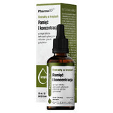 PharmoVit Extraits en gouttes Mémoire et concentration, 30 ml