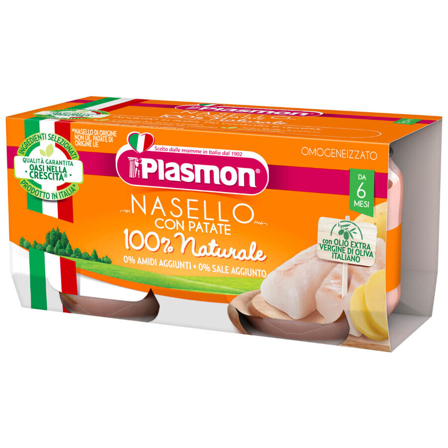 Plasmon Dinner, colin avec pommes de terre, après 6 mois, 2 x 80g