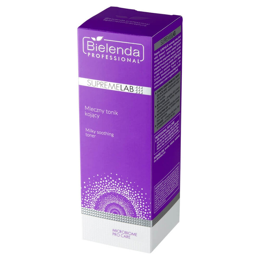 Bielenda Professional SupremeLAB Microbiome Pro Care, tonico lattiginoso microbiotico lenitivo, 200 ml