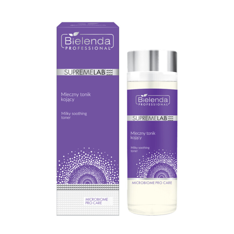 Bielenda Professional SupremeLAB Microbiome Pro Care, tonico lattiginoso microbiotico lenitivo, 200 ml