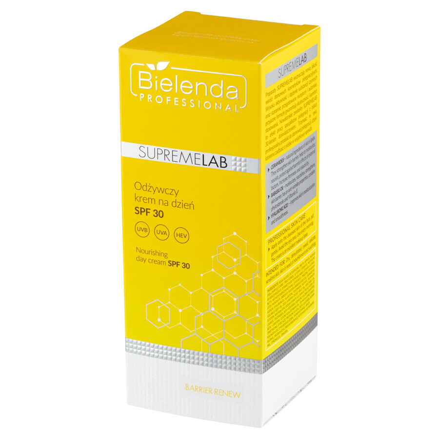 Bielenda Professional SupremeLAB Barrier Renew, cremă de zi hrănitoare SPF 30, 50 ml