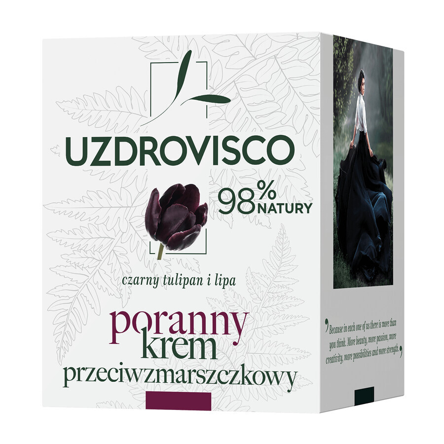 Uzdrovisco Black Tulip, cremă de dimineață antirid, 50 ml