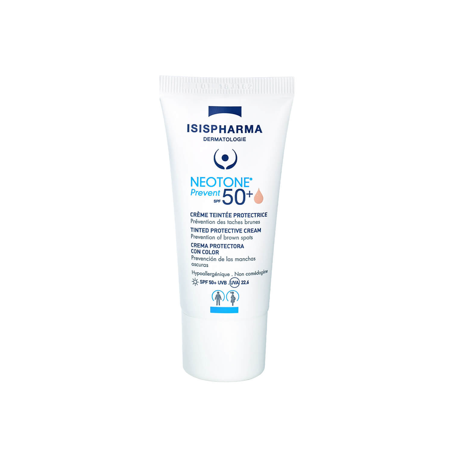 Isispharma Neotone Prevent, cremă tonică protectoare, nuanță ușoară, SPF 50+, 30 ml