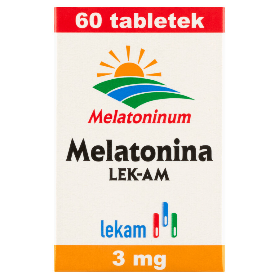 Melatonină LEK-AM 3 mg, 60 comprimate