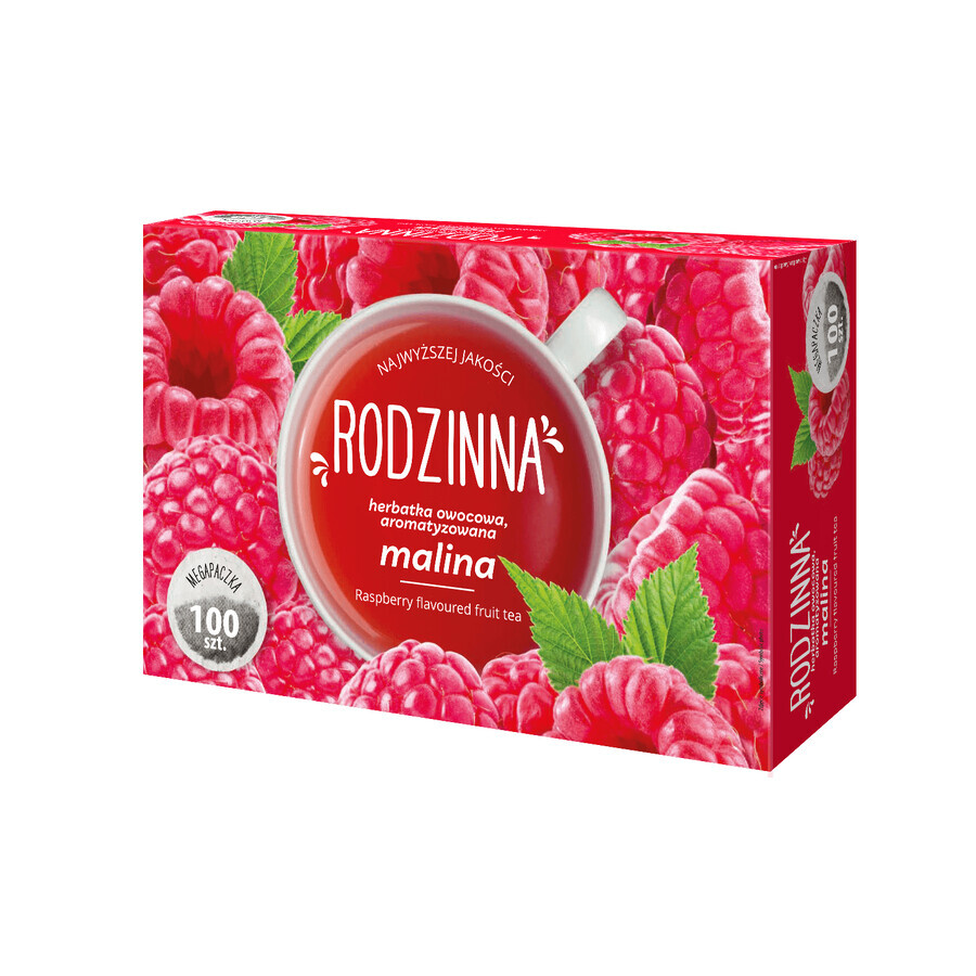 Rodzinna Malinowa, ceai de fructe, aromat, 2 g x 100 pliculețe