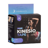 4yourhealth Kinesio Tape, bandă kinesiologică, roz, 5 cm x 5 m