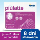 Humana Piulatte, para mujeres en periodo de lactancia, 5 g x 8 sobres