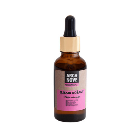 Arganove, elisir per il viso all'olio di rosa mosqueta, 30 ml