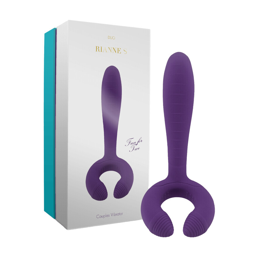 Rianne S Duo Deep Purple Vibrating massager for couples, purple