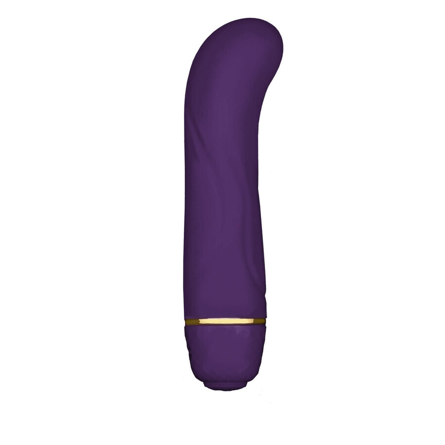 Rianne S Mini G Floral Deep Purple, vibrator de masaj și stimulator al punctului G, violet, 1 buc