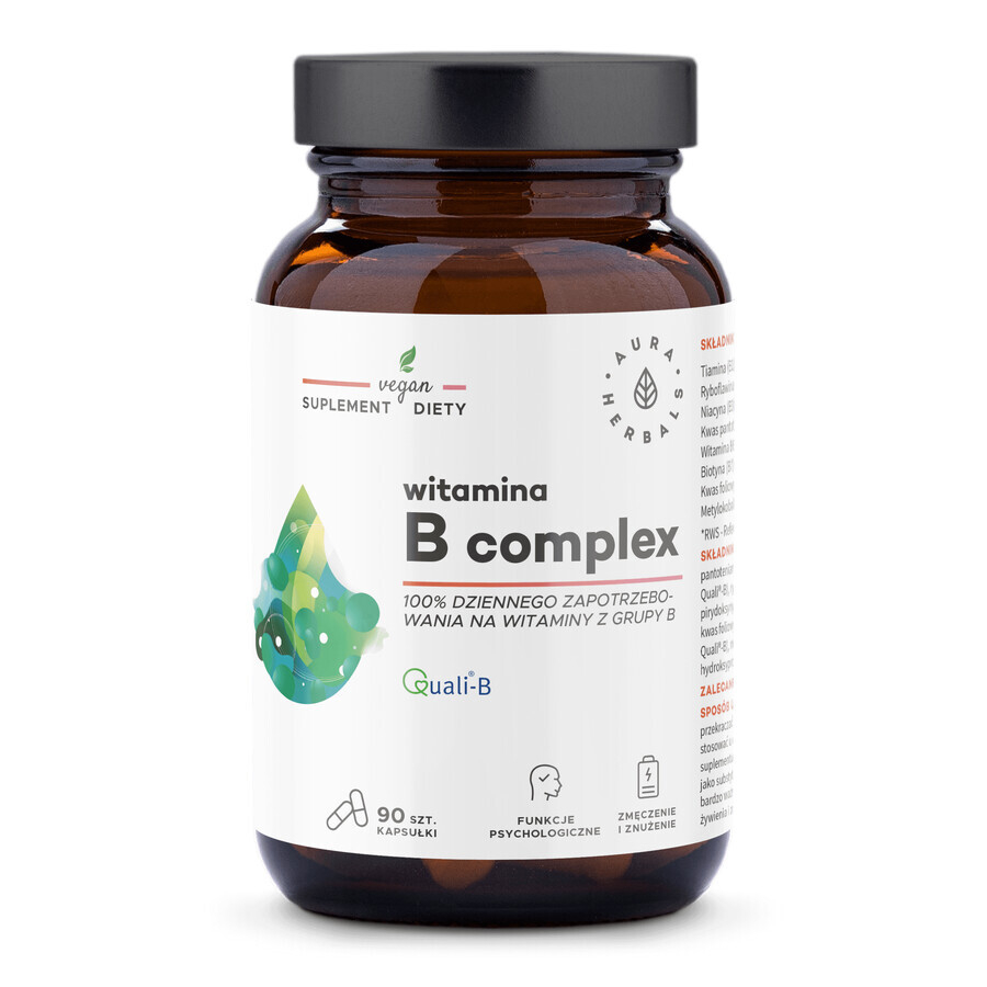 Aura Herbals Vitamina B Complex, 90 capsule