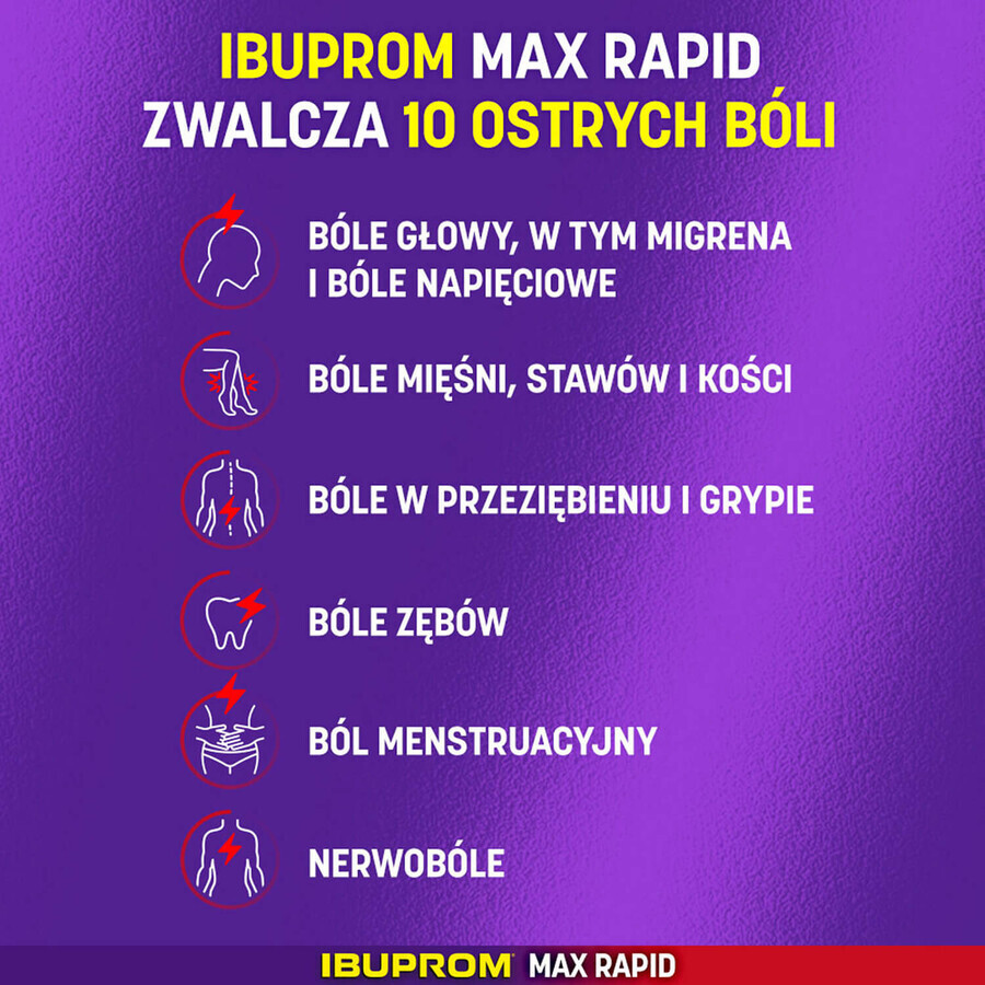 Ibuprom Max Rapid 400 mg, 12 comprimate filmate