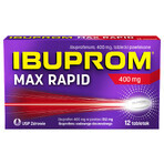 Ibuprom Max Rapid 400 mg, 12 comprimate filmate