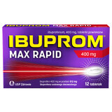 Ibuprom Max Rapid 400 mg, 12 filmomhulde tabletten