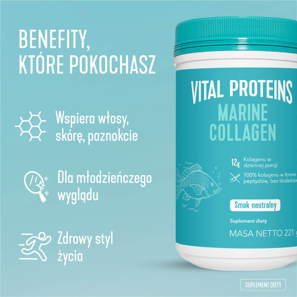 Vital Proteins Colagen marin, aromă neutră, 221 g