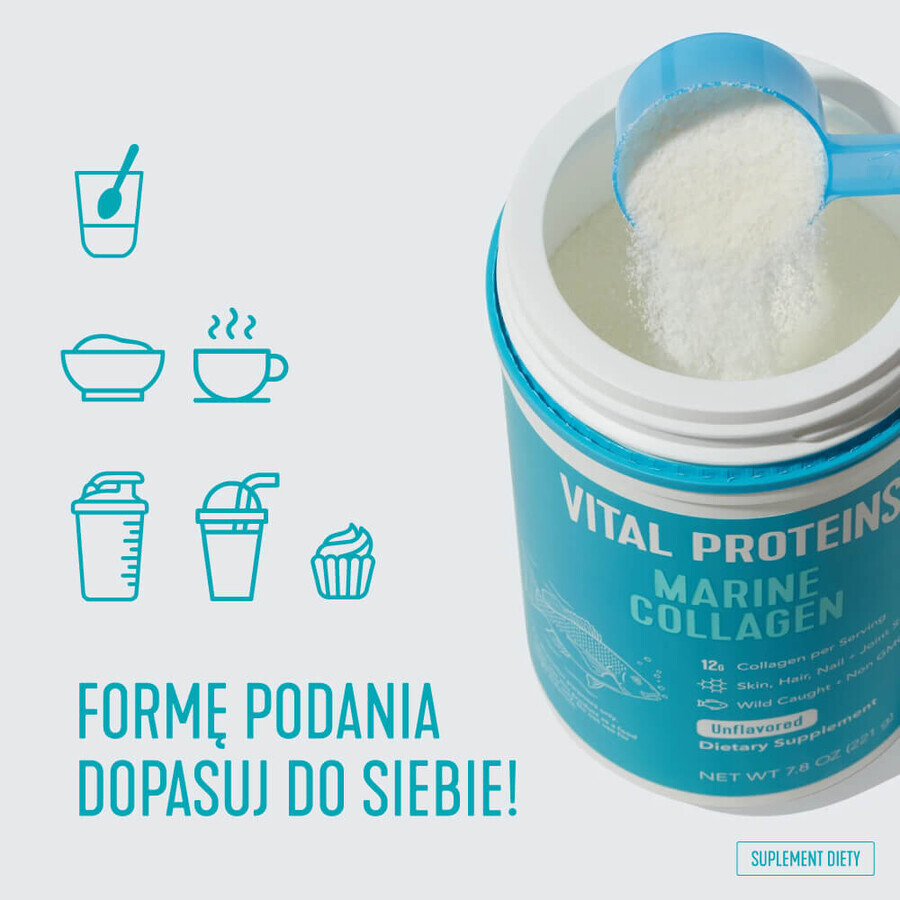 Vital Proteins Colagen marin, aromă neutră, 221 g