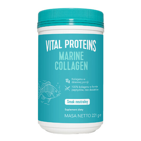 Vital Proteins Colagen marin, aromă neutră, 221 g