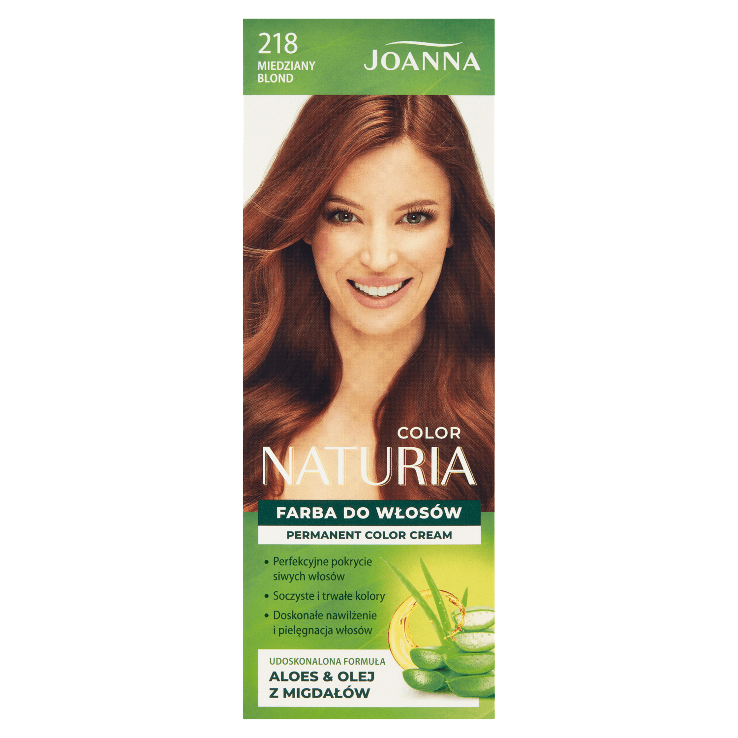 Joanna Naturia Color, vopsea de păr, 218 cupru blond