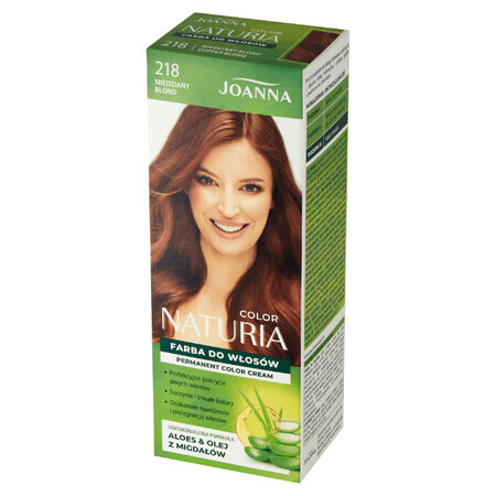 Joanna Naturia Color, tinte para el cabello, 218 rubio cobrizo