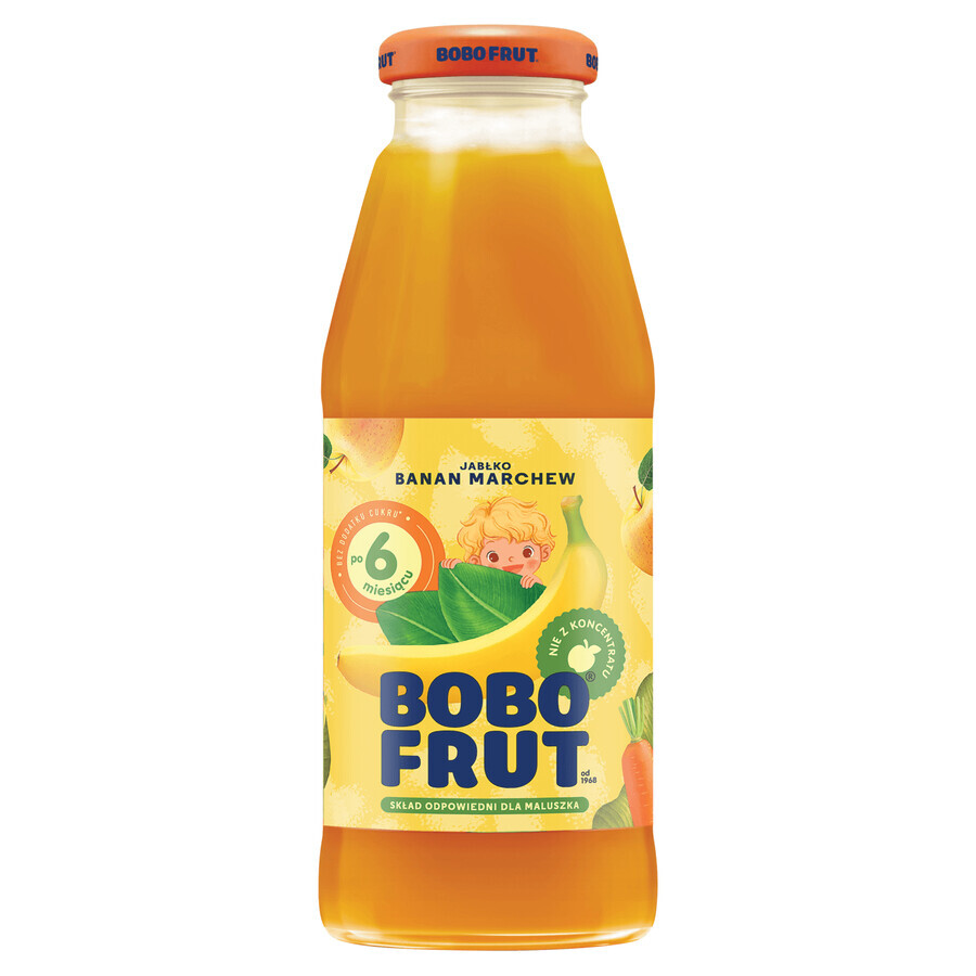 Bobo Frut Fruit and vegetable nectar, apple, banana, carrot, after 6 months, 300 ml