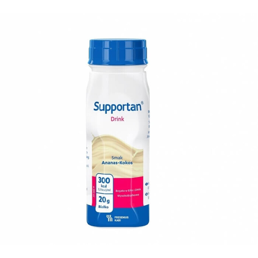 Supportan băutură nutritivă cu aromă de ananas și nucă de cocos, 4 x 200 ml, Fresenius Kabi