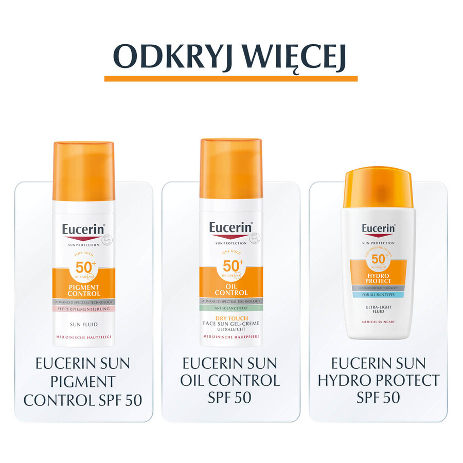 Eucerin Sun Photoaging Control, fluid de protecție împotriva foto-îmbătrânirii, SPF 50+, 50 ml