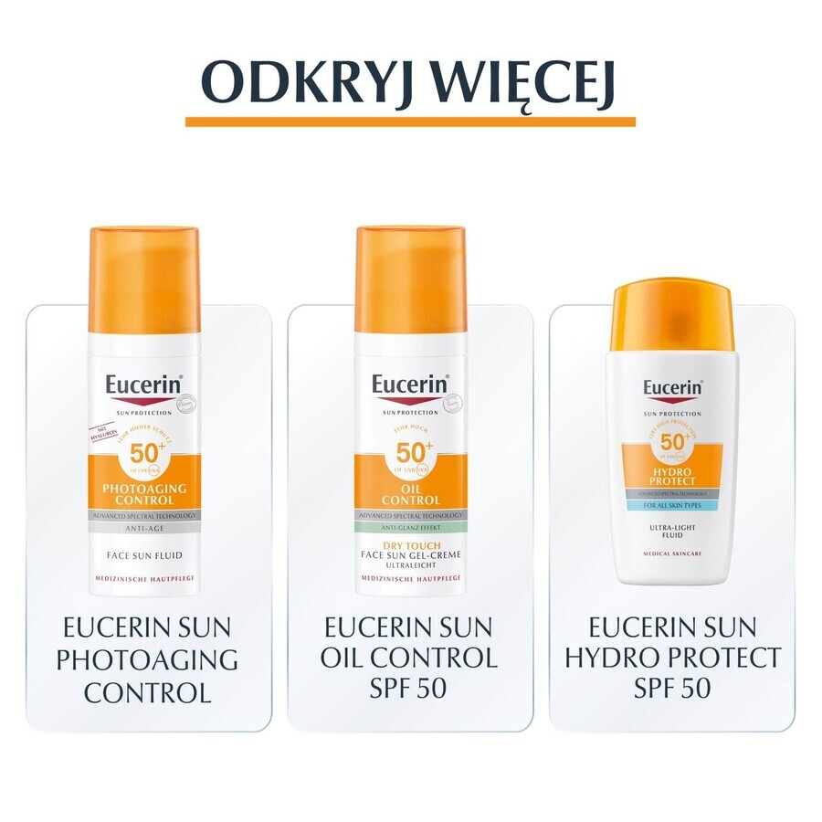 Eucerin Sun Pigment Control, fluid protector pentru hiperpigmentare, SPF 50+, 50 ml