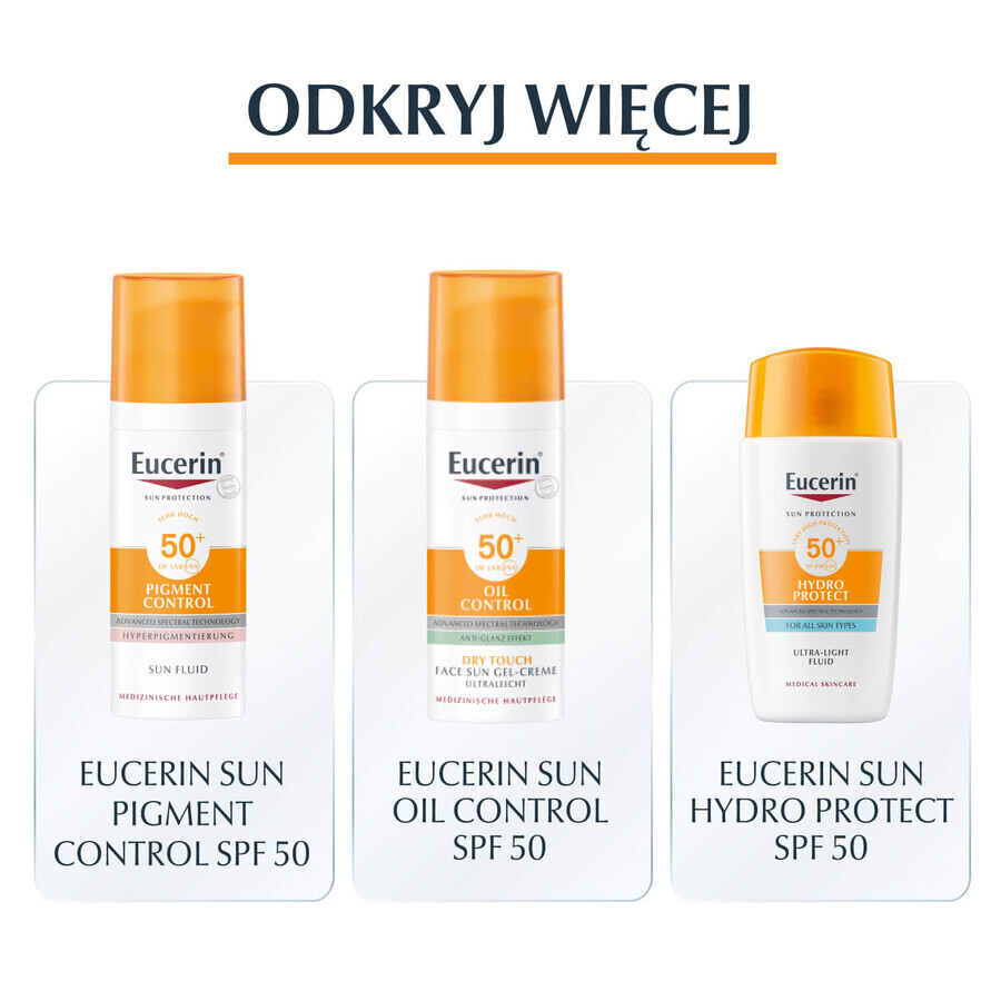 Eucerin Sun Sensitive Protect, crema protectora para pieles sensibles, SPF 50+, 50 ml