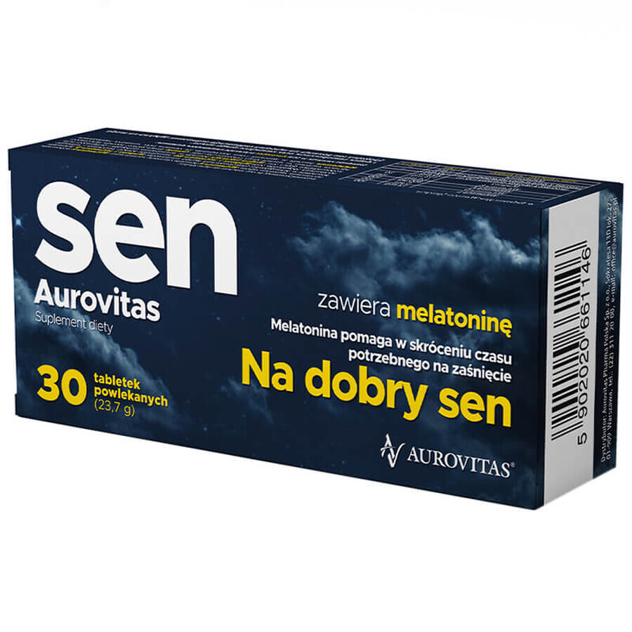 Kit somn bun, Sleep Aurovitas, 2 x 30 comprimate