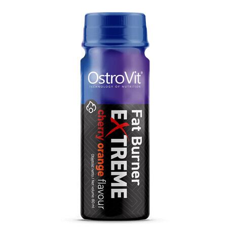 OstroVit Fat Burner Extreme, goût cerise-orange, 80 ml