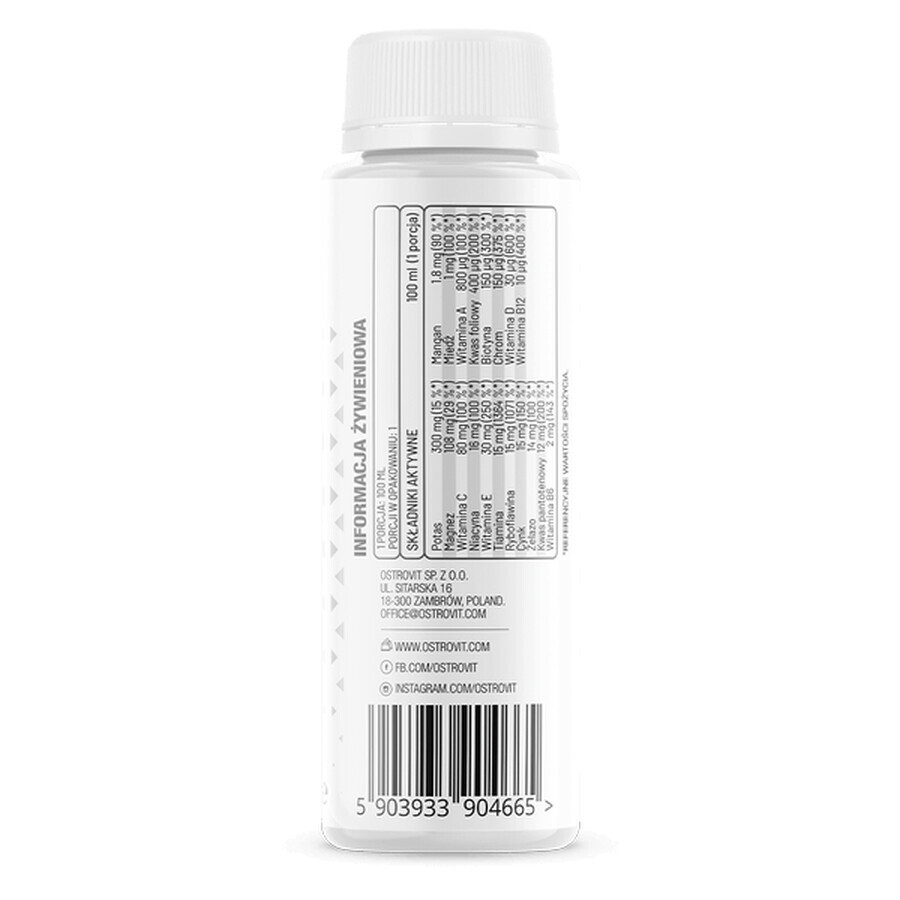 OstroVit Vit&amp;Min Shot, aromă de multifructe, 100 ml