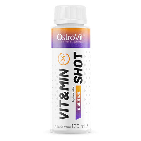 OstroVit Vit&amp;Min Shot, aromă de multifructe, 100 ml