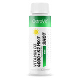 OstroVit Vitamina D3 4000 + K2 MK-7 Shot, gusto kiwi, 100 ml