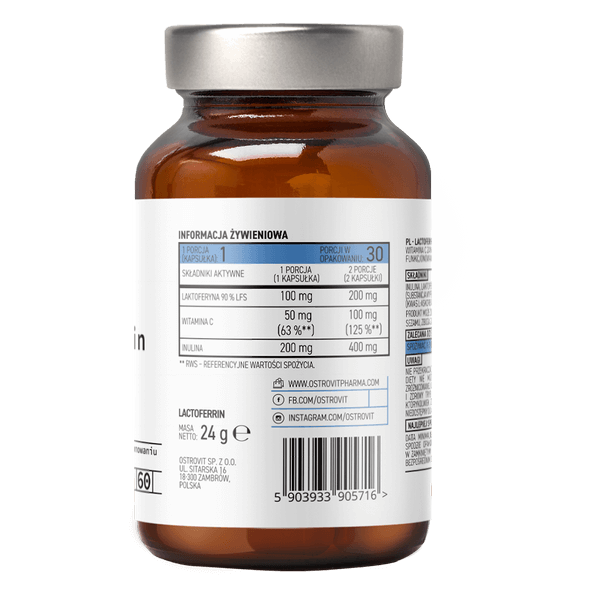 OstroVit Pharma Lactoferrin LFS 90%, 60 capsule