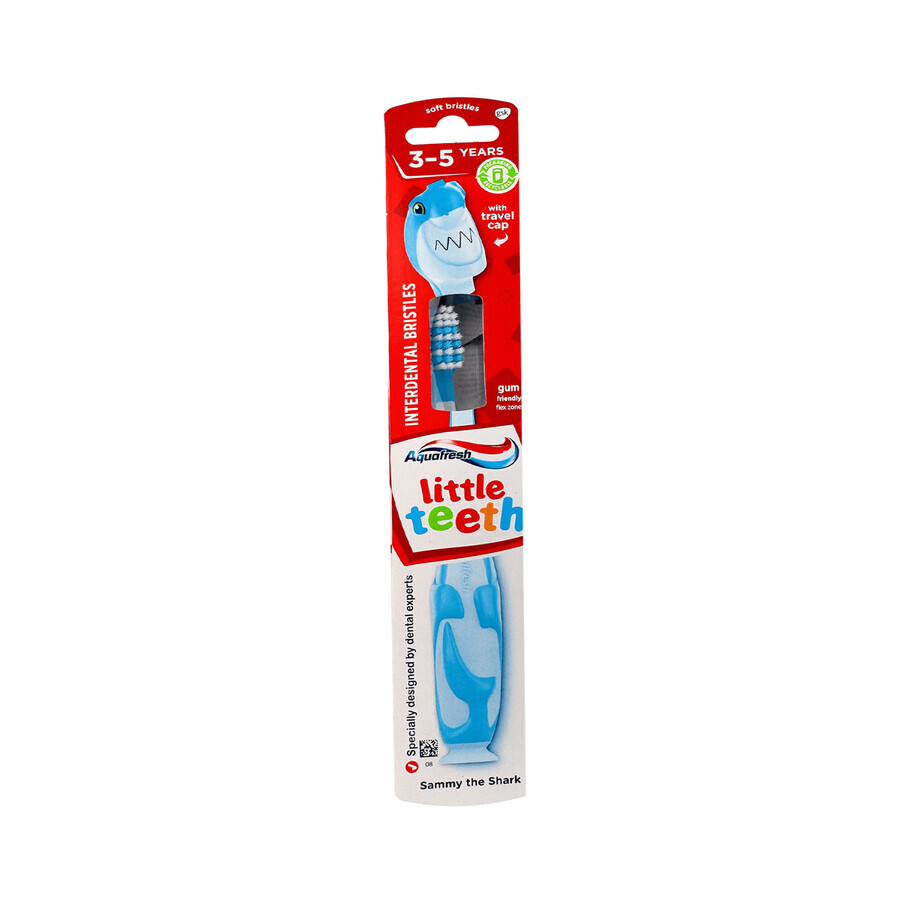 Aquafresh Little Teeth, periuță de dinți pentru copii, 3-5 ani, moale, 1 buc