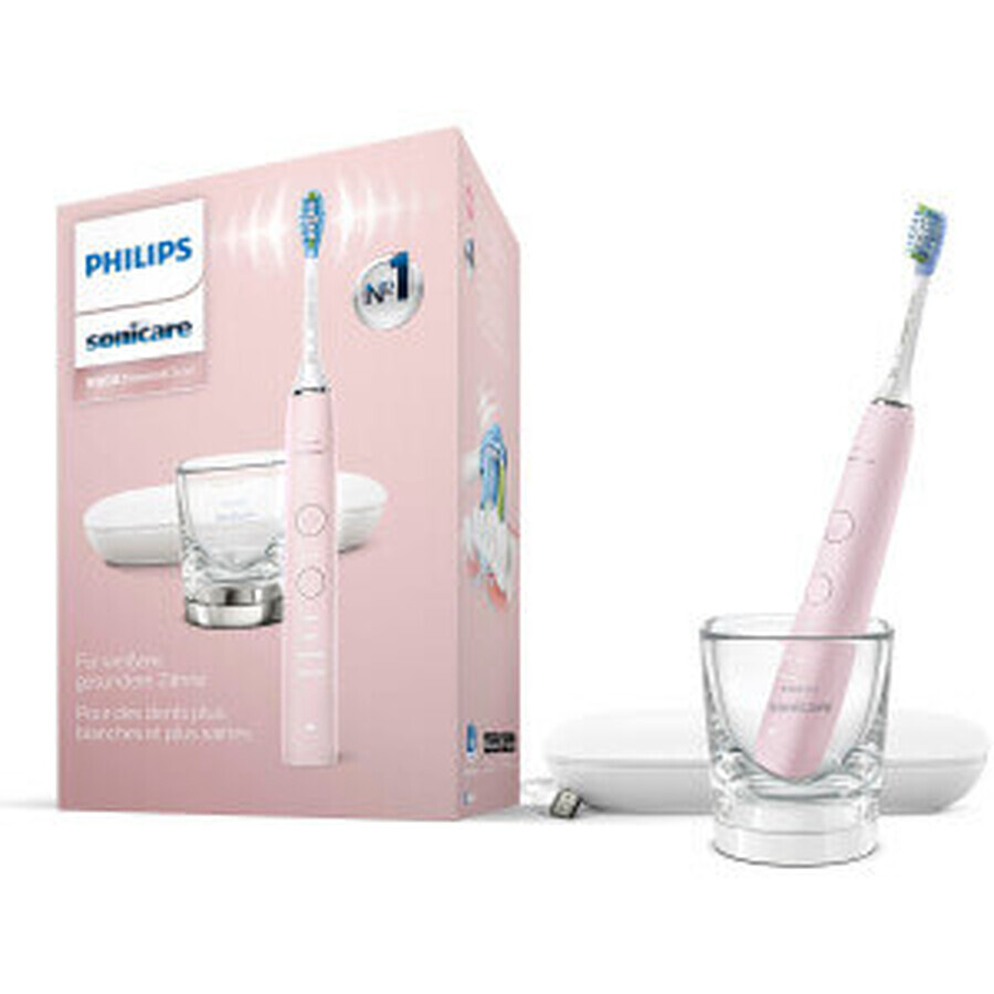 Periuta de dinti sonica reincarcabila Diamond Clean Roz 9000, HX9911/29, Philips