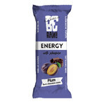 BeRAW! Energy, baton energetic, prune, ciocolată neagră, 40 g