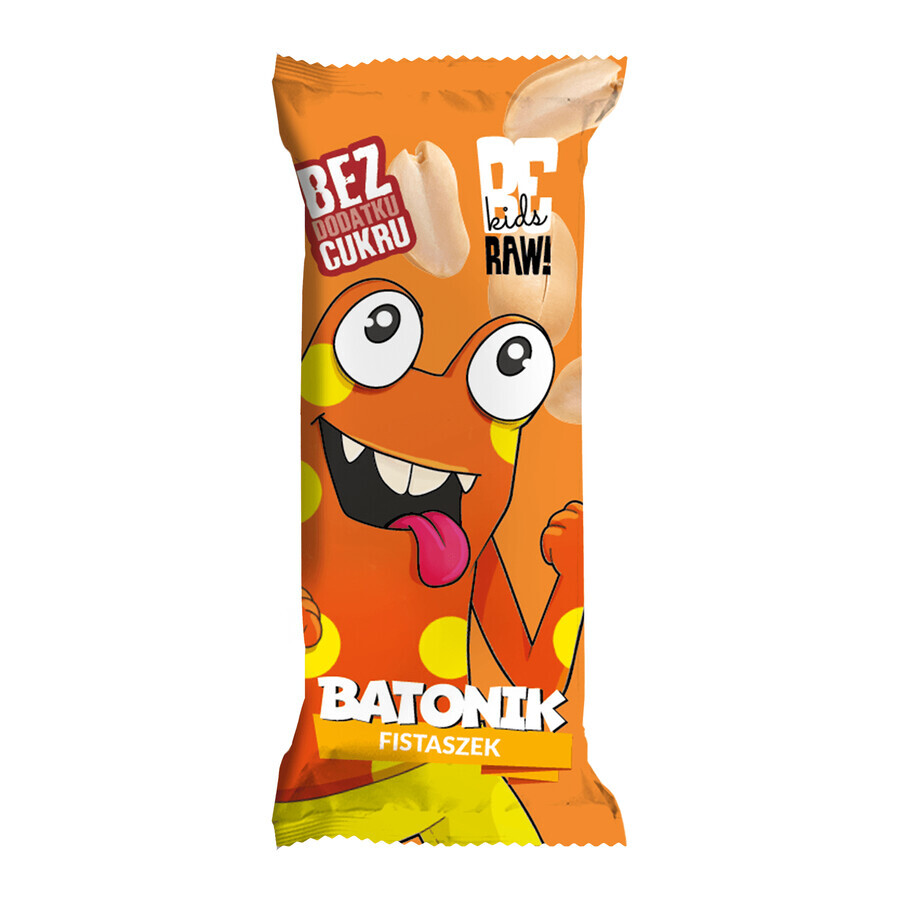 BeRAW! Kids, baton, arahide, fără zahăr adăugat, 25 g