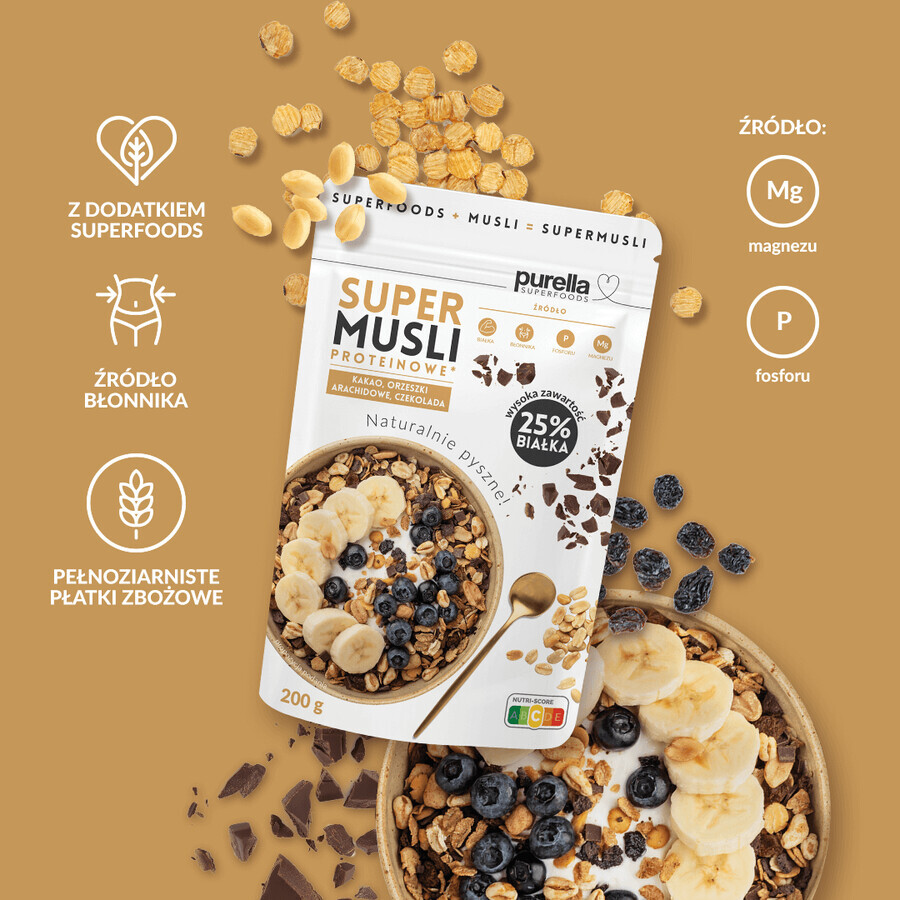 Purella Superfoods Super Protein Müsli, 200 g