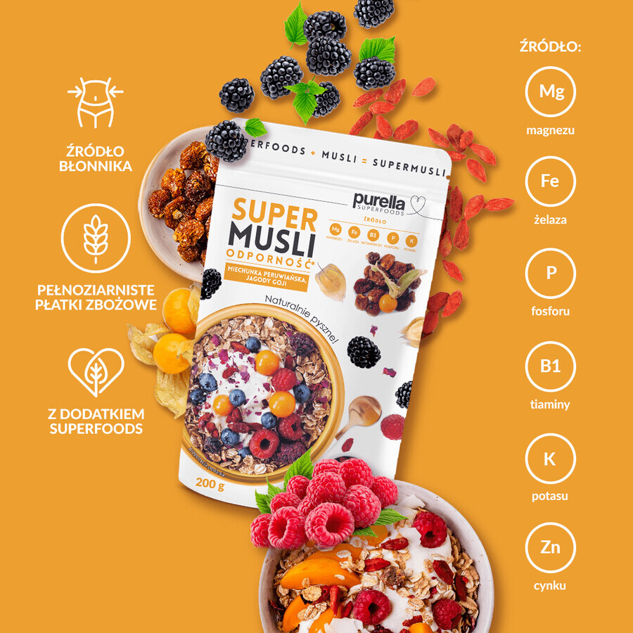 Purella Superfoods Super Muesli Inmunidad, 200 g