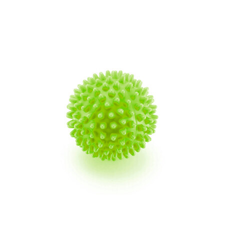 4Fizjo Spike Ball, minge de masaj cu țepi, verde, 9 cm