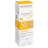 Bioderma Photoderm Aquafluide, cremă de protecție solară ultra-ușoară pentru piele normală, ușoară, SPF 50+, 40 ml