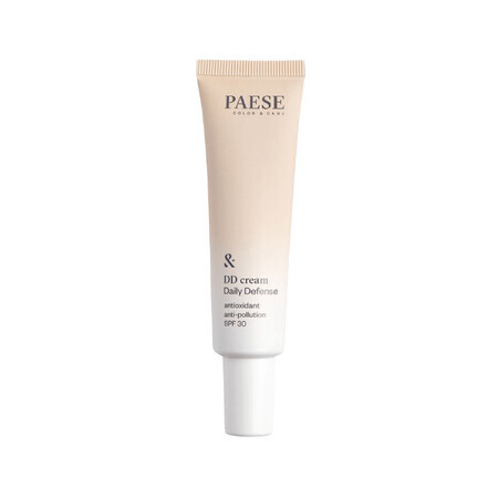 Paese DD Cream, crema colorante, nº 4W Beige Dorado, FPS 30, 30 ml