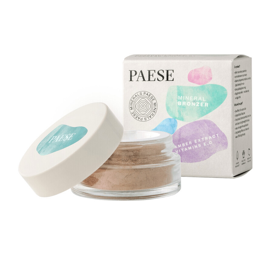 Paese Minerals, poudre bronzante minérale, en vrac, 401C Medium, 6 g