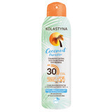 Kolastyna Coconut Paradise, ceață uscată transparentă pentru corp, SPF 30, 150 ml