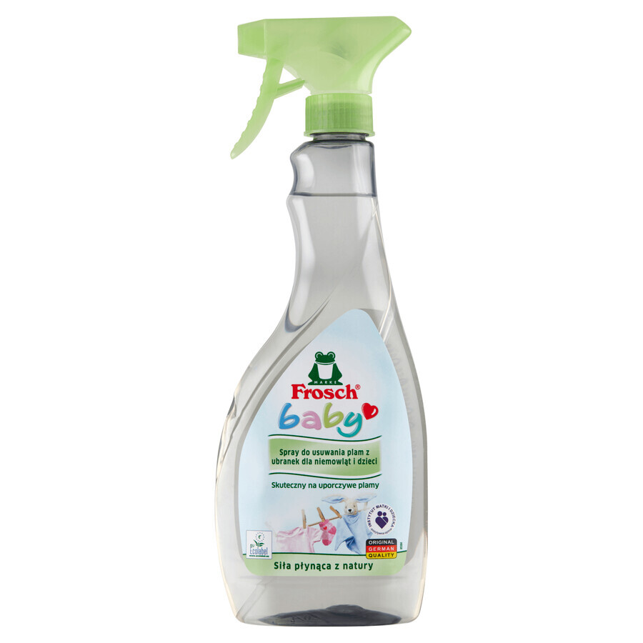 Frosch Baby, spray pentru îndepărtarea petelor de pe hainele bebelușilor și copiilor, 500 ml